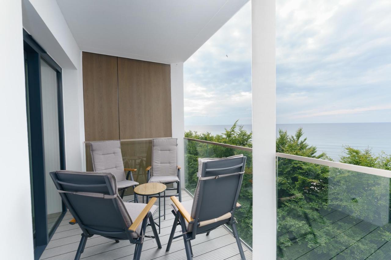 Apartament Kapitanski Z Widokiem Na Morze 4 Pietro - By Perlowa Przystan Rent Sianożęty Exteriér fotografie