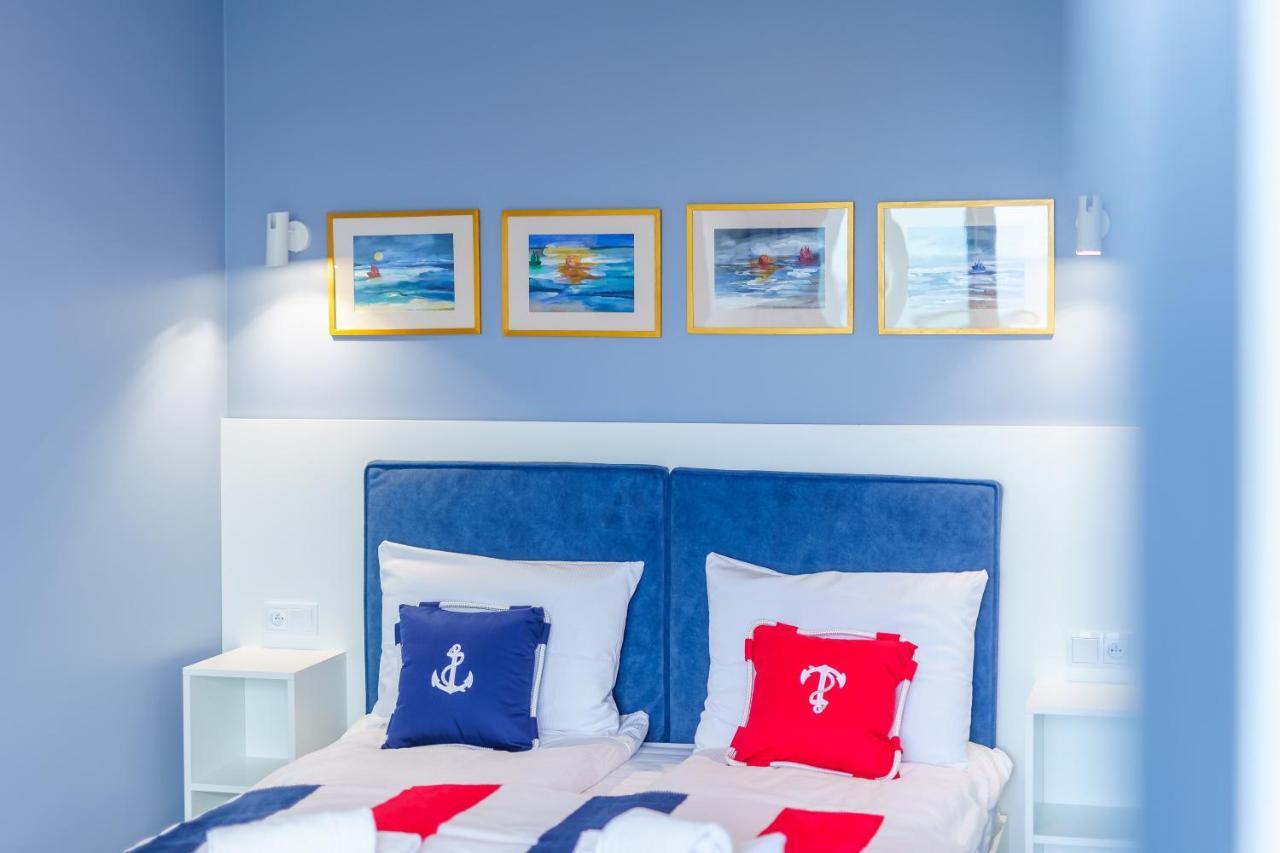 Apartament Kapitanski Z Widokiem Na Morze 4 Pietro - By Perlowa Przystan Rent Sianożęty Exteriér fotografie