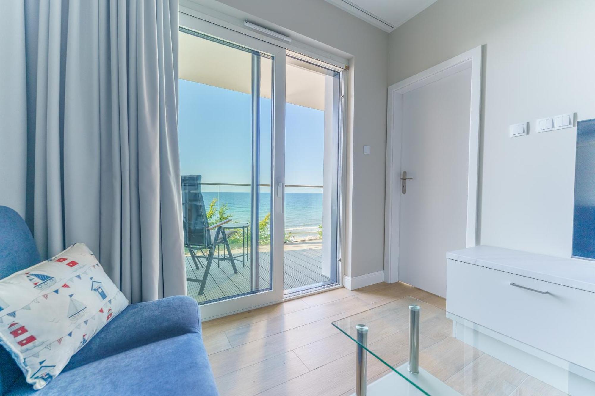 Apartament Kapitanski Z Widokiem Na Morze 4 Pietro - By Perlowa Przystan Rent Sianożęty Exteriér fotografie