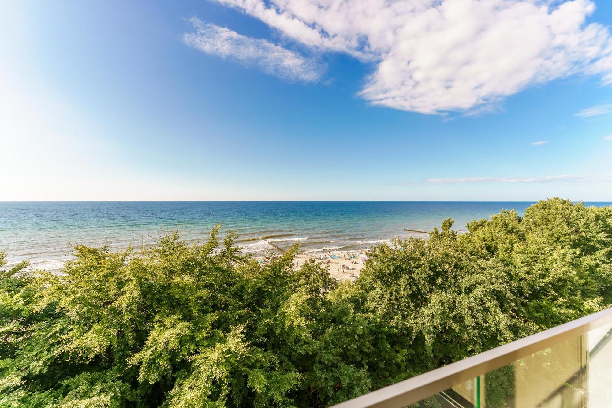 Apartament Kapitanski Z Widokiem Na Morze 4 Pietro - By Perlowa Przystan Rent Sianożęty Exteriér fotografie